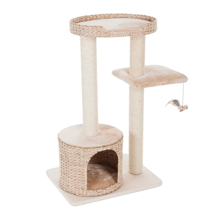 drapak-dla-kota-z-hiacyntu-wodnego-natural-home-ii-bezowy-1