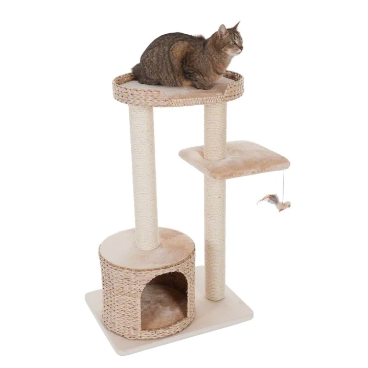 drapak-dla-kota-z-hiacyntu-wodnego-natural-home-ii-bezowy-3